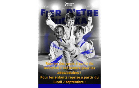 Inscriptions en ligne ouvertes jusqu'au samedi 5 septembre ! Reprise des cours dès le mercredi 2 septembre pour les ados/adultes !